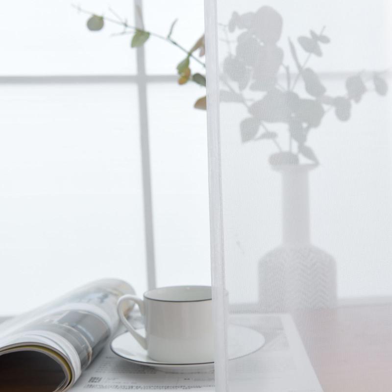 Sheer Voile Rod Pocket Window Curtain for Home Decor