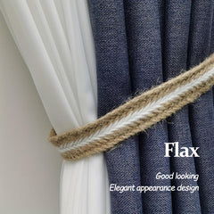 2pcs Curtain Rope Curtain Buckle Knitted Knot Braided Window Curtain Tiebacks