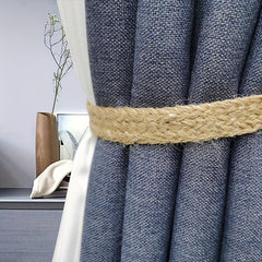 2pcs Curtain Rope Curtain Buckle Knitted Knot Braided Window Curtain Tiebacks