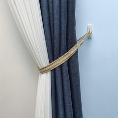2pcs Curtain Rope Curtain Buckle Knitted Knot Braided Window Curtain Tiebacks