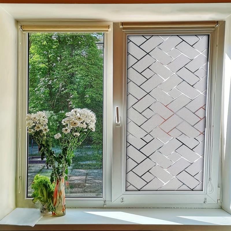 Geometric Pattern Glass Film Privacy Window Sticker