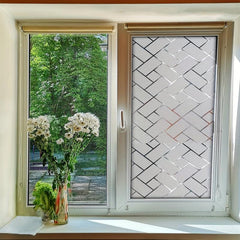 Geometric Pattern Glass Film Privacy Window Sticker