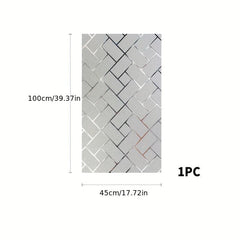 Geometric Pattern Glass Film Privacy Window Sticker