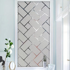 Geometric Pattern Glass Film Privacy Window Sticker