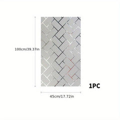 Geometric Pattern Glass Film Privacy Window Sticker