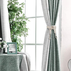 2pcs Curtain Rope Buckle Cotton Knitted Knot Braided Window Curtain Tiebacks