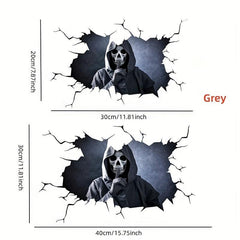 Halloween Window Stickers Scary Skeleton Decor Removable PVC Car Sticker