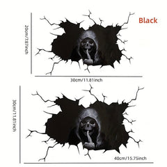 Halloween Window Stickers Scary Skeleton Decor Removable PVC Car Sticker