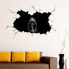 Halloween Window Stickers Scary Skeleton Decor Removable PVC Car Sticker