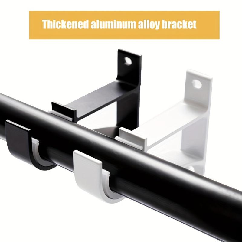 Aluminum Alloy Curtain Rod Bracket with 2 Screws
