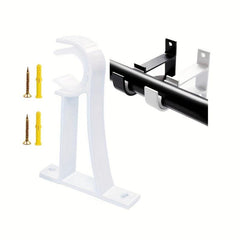 Aluminum Alloy Curtain Rod Bracket with 2 Screws