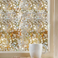 Removable Glass Window Film 3D Colorful Anti-peep Sticker
