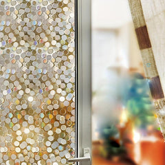 Removable Glass Window Film 3D Colorful Anti-peep Sticker