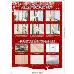 Christmas Glass Electrostatic Window Sticker Santa Claus Elk Window Sticker