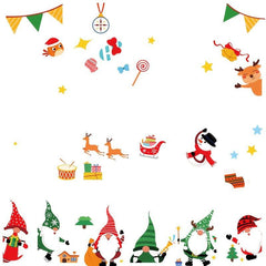 Christmas Glass Electrostatic Window Sticker Santa Claus Elk Window Sticker