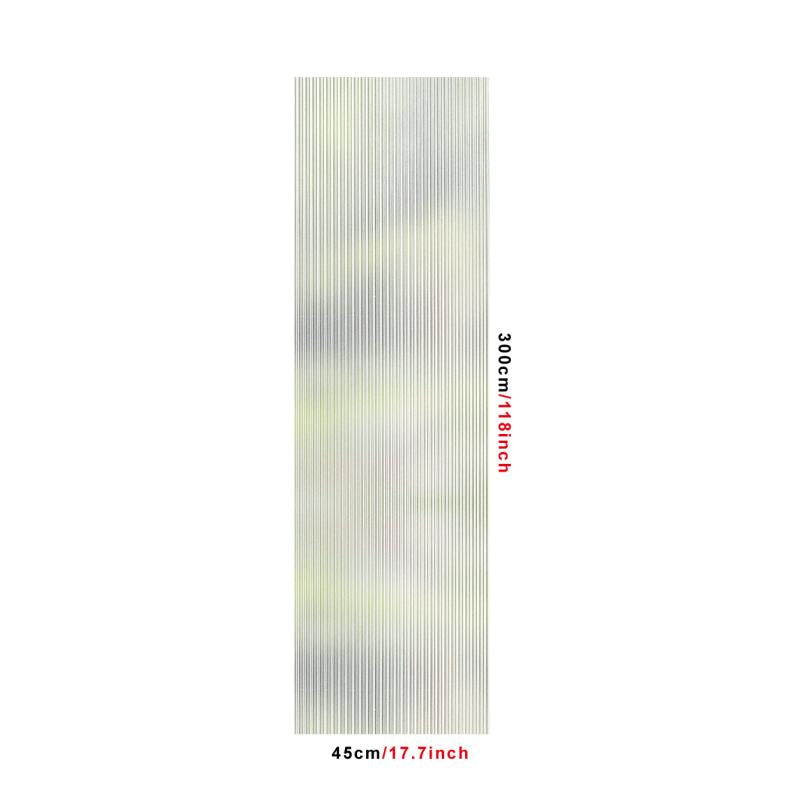 Privacy Film Static Clings Reeded Glass Window Film