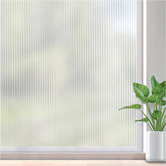 Privacy Film Static Clings Reeded Glass Window Film