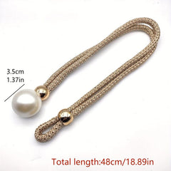2pcs Faux Pearl Curtain Holdbacks