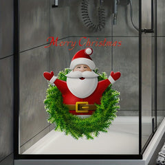 Christmas Window Sticker Santa Claus Party Decorations