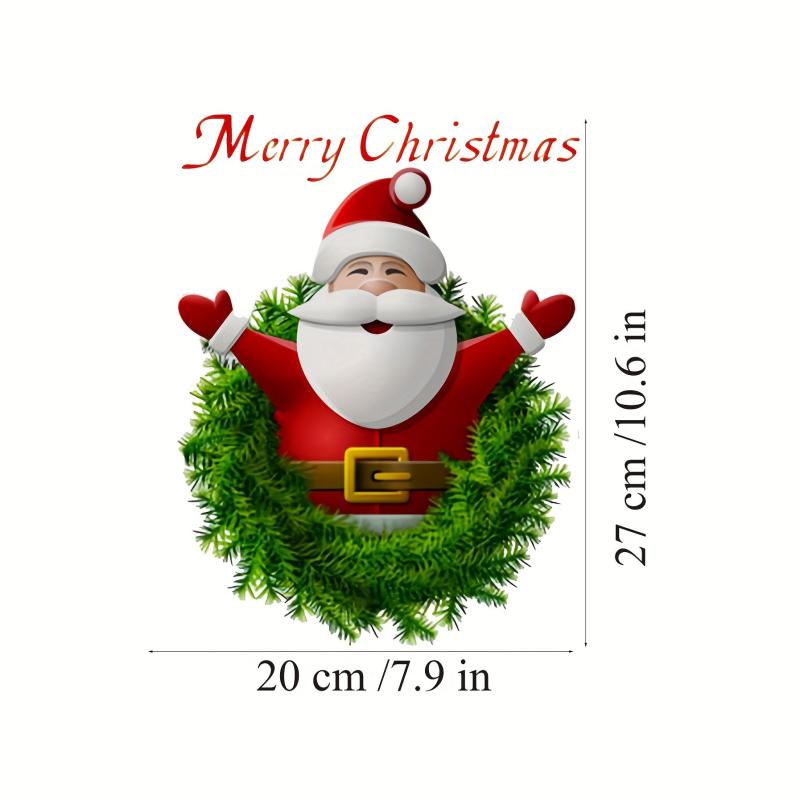 Christmas Window Sticker Santa Claus Party Decorations