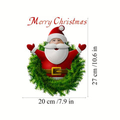 Christmas Window Sticker Santa Claus Party Decorations