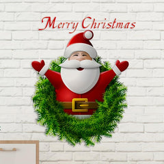 Christmas Window Sticker Santa Claus Party Decorations