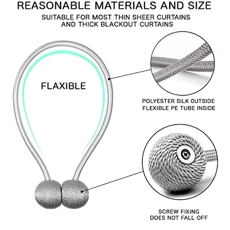 Strong Magnetic Curtain Tiebacks for Bedroom and Living Room
