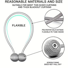 Strong Magnetic Curtain Tiebacks for Bedroom and Living Room