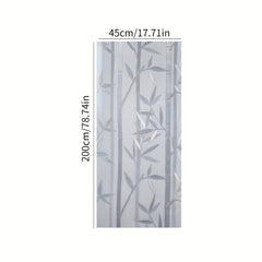 Bamboo Glass Window Stickers Frosted Privacy Film