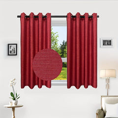 Burgundy Grommet Top Curtain Panel for Home Decor