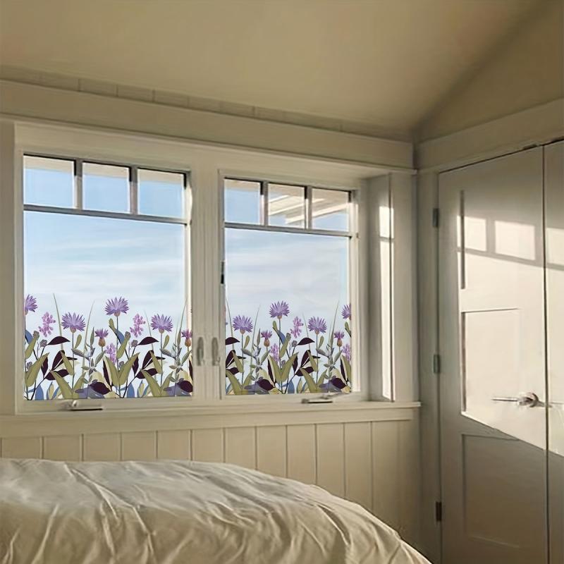 Colorful Tulip Flower Glass Window Film - Decorate Your Home with Tulips