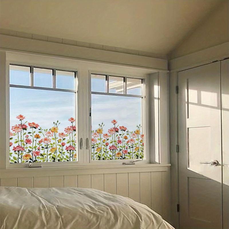 Colorful Tulip Flower Glass Window Film - Decorate Your Home with Tulips