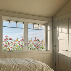 Colorful Tulip Flower Glass Window Film - Decorate Your Home with Tulips