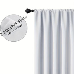 2pcs Eiffel Tower Curtains Rod Pocket Semi Blackout Window Curtains