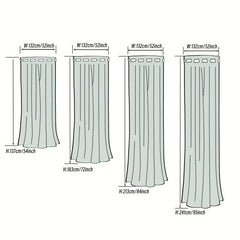 Grommet Top Blackout Curtains - Insulated & Noise Reducing - Living Room Bedroom