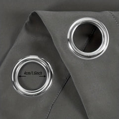 Grommet Top Blackout Curtains - Insulated & Noise Reducing - Living Room Bedroom