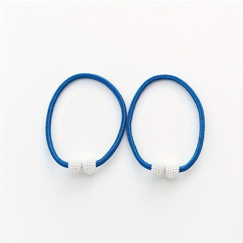2pcs Pearl Magnetic Tieback Curtain Accessories for Home Decor