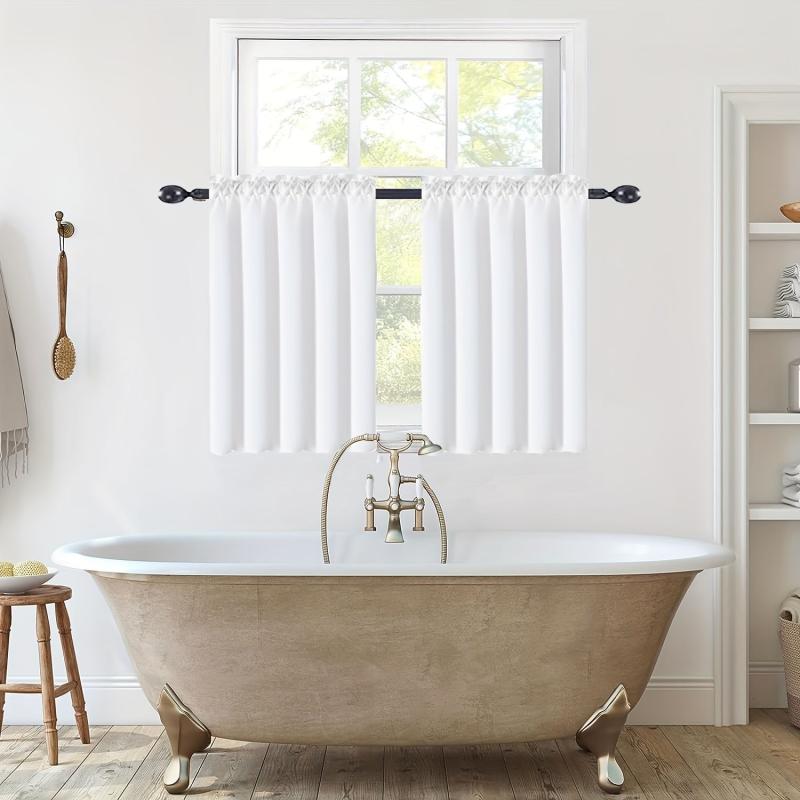 Soft Cafe Curtain Tiers Light Filtering for Kitchen