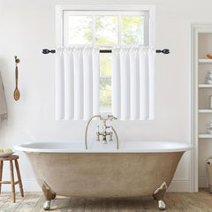 Soft Cafe Curtain Tiers Light Filtering for Kitchen