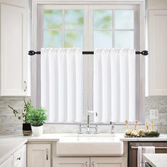 Soft Cafe Curtain Tiers Light Filtering for Kitchen