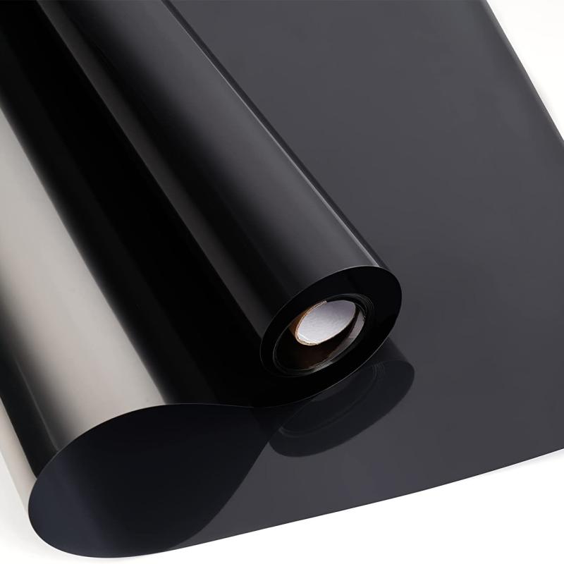 Opaque Window Privacy Film Removable Non Adhesive Sun Blocking Window Tint