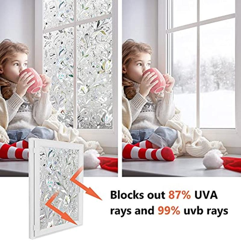 Kromapolis Privacy Window Film Vinyl Glass Covering for Stained Glass