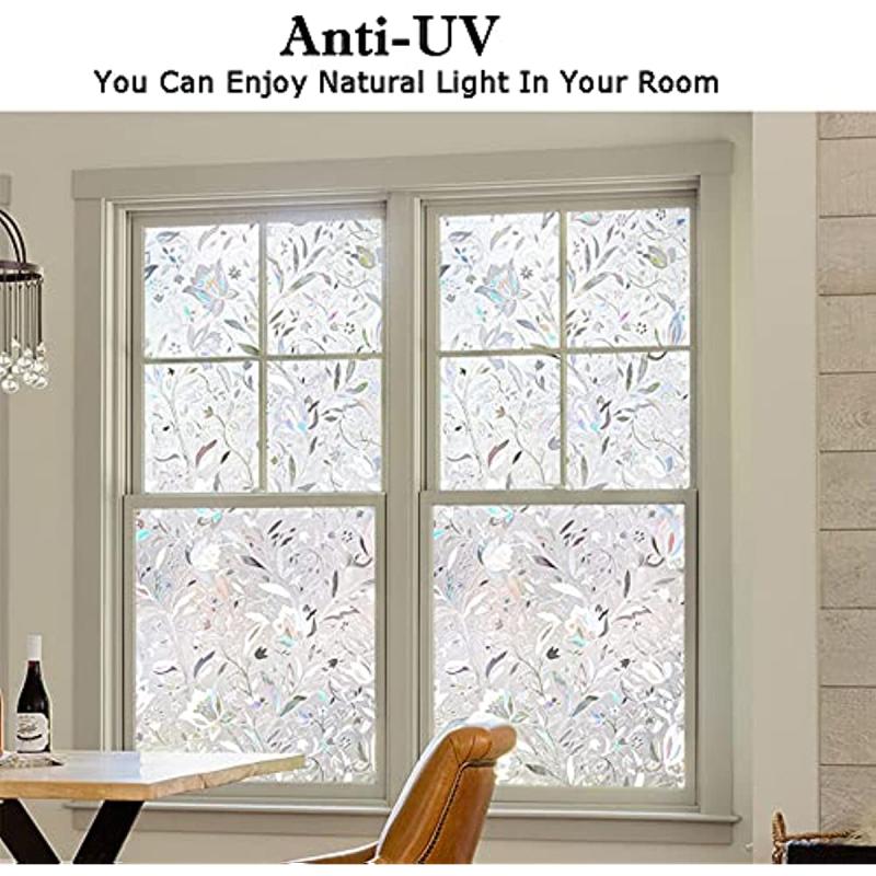 Kromapolis Privacy Window Film Vinyl Glass Covering for Stained Glass
