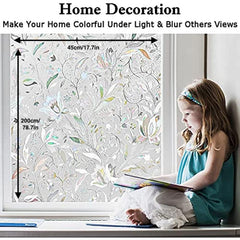 Kromapolis Privacy Window Film Vinyl Glass Covering for Stained Glass