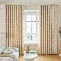Fancy Lace Curtains Double Layer Blackout Curtains For Bedroom