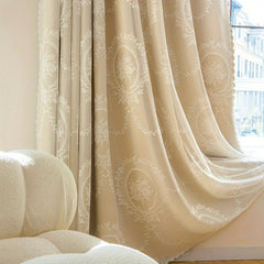 Fancy Lace Curtains Double Layer Blackout Curtains For Bedroom