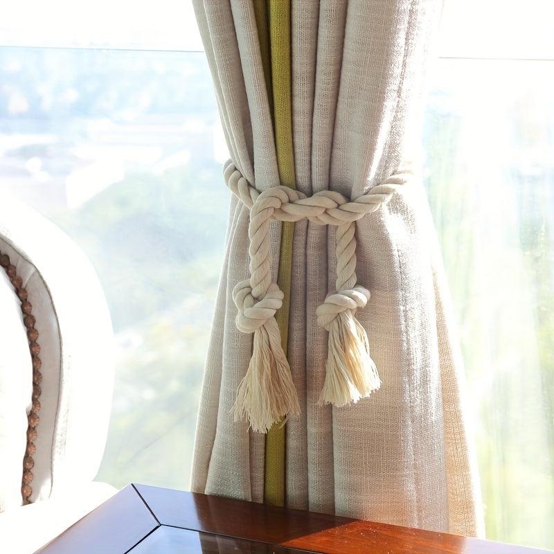 Cotton And Linen Curtain Rope Curtain Strap Curtain Buckle