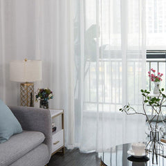Modern Shining Sheer Curtain Room Divider