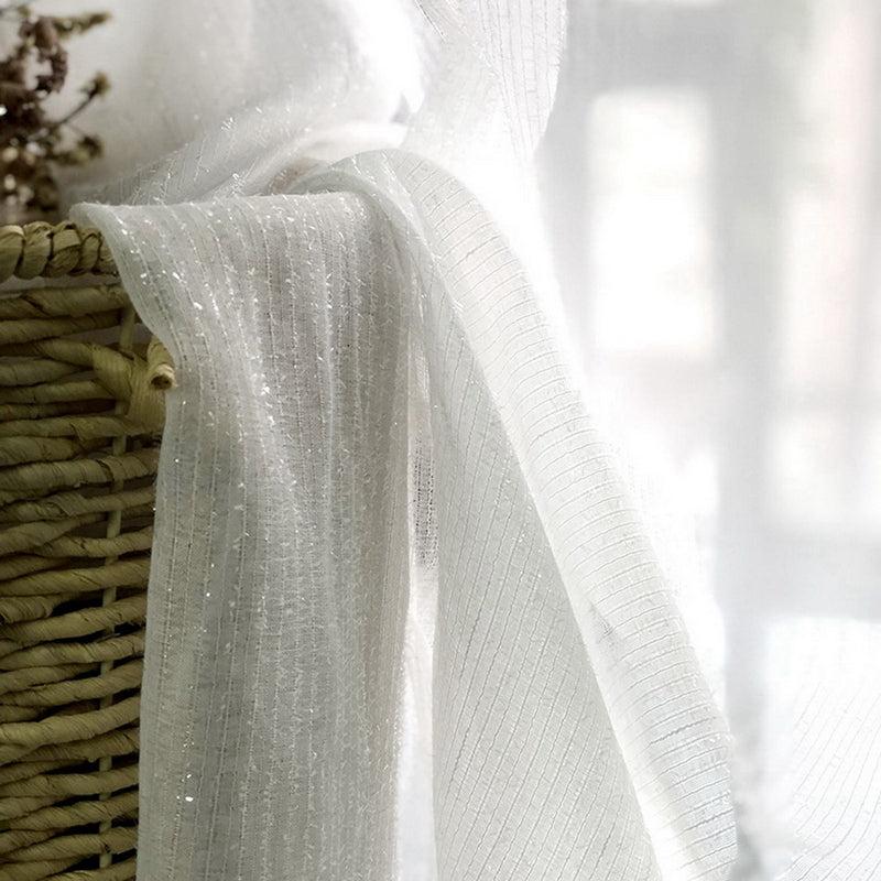 Modern Shining Sheer Curtain Room Divider