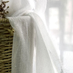 Modern Shining Sheer Curtain Room Divider